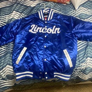 Raul Allen aka “Jesus Shuttelsworth” bomber varsity jacket